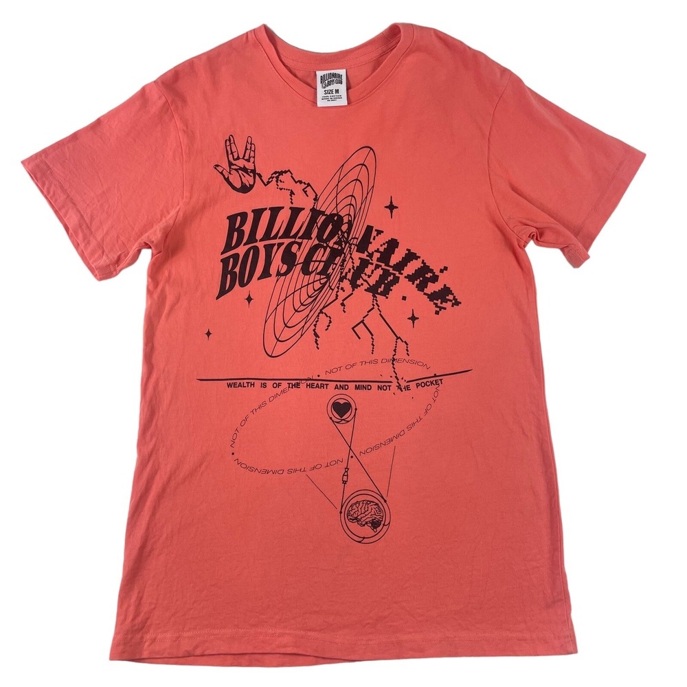 Billionaire Boys Club Mens Pink Galaxy Graphic Print T Shirt Size M RN 98011